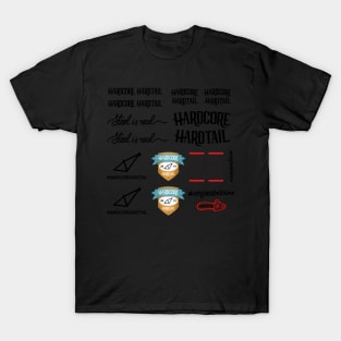 Hardcore Hardtail Sticker Pack 01 T-Shirt